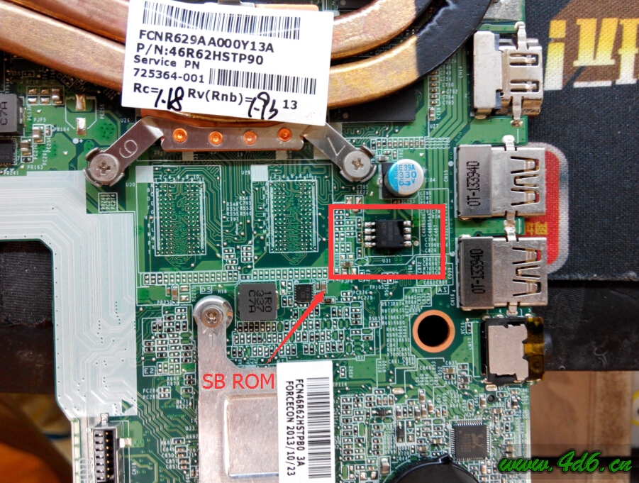 惠普TPN-Q118秒杀、小心哦。这就是通病应该！主板板号：DAOR63MB6F1 REV:F